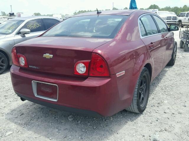 1G1ZD5EB5AF324779 - 2010 CHEVROLET MALIBU 2LT RED photo 4