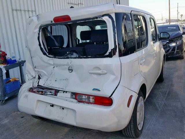 JN8AZ2KR0ET350692 - 2014 NISSAN CUBE S WHITE photo 4