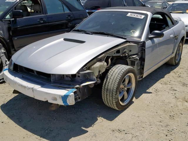 1FAFP45X9YF297030 - 2000 FORD MUSTANG GT SILVER photo 2