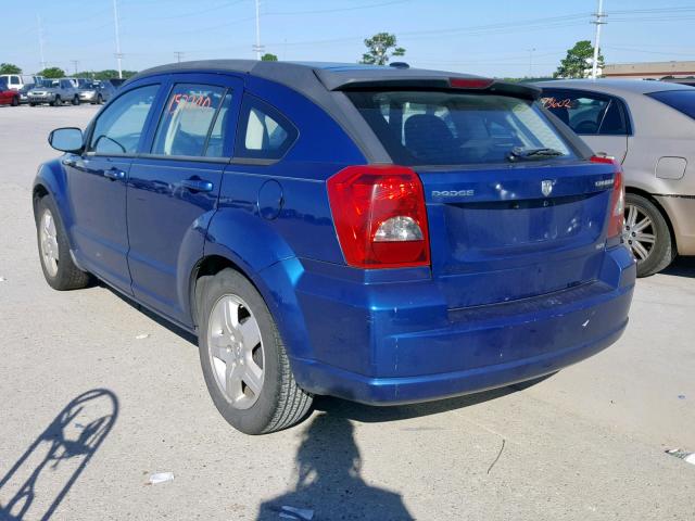 1B3HB48A39D143954 - 2009 DODGE CALIBER SX BLUE photo 3