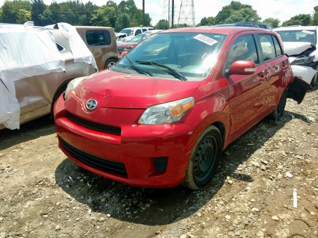 JTKKUPB41D1032437 - 2013 TOYOTA SCION XD RED photo 2