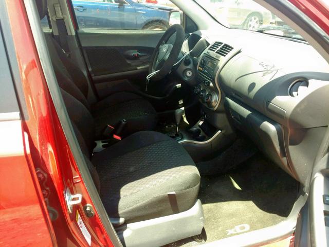 JTKKUPB41D1032437 - 2013 TOYOTA SCION XD RED photo 5