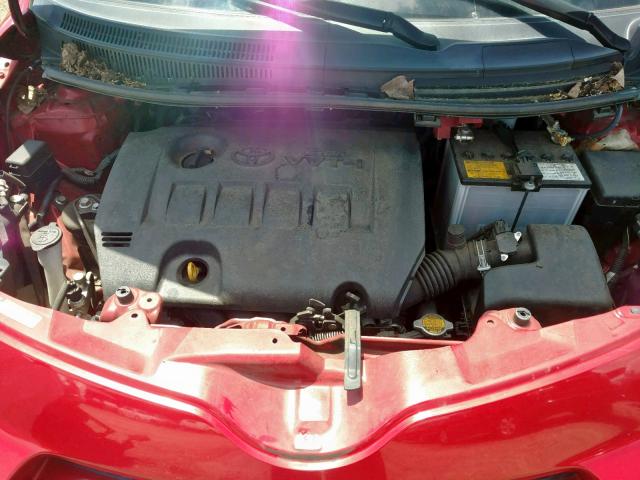 JTKKUPB41D1032437 - 2013 TOYOTA SCION XD RED photo 7