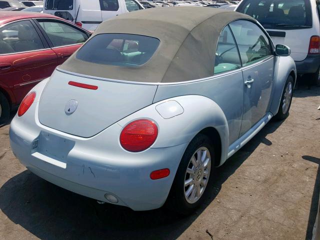 3VWCM31Y34M319769 - 2004 VOLKSWAGEN NEW BEETLE ლურჯი ფოტო 4