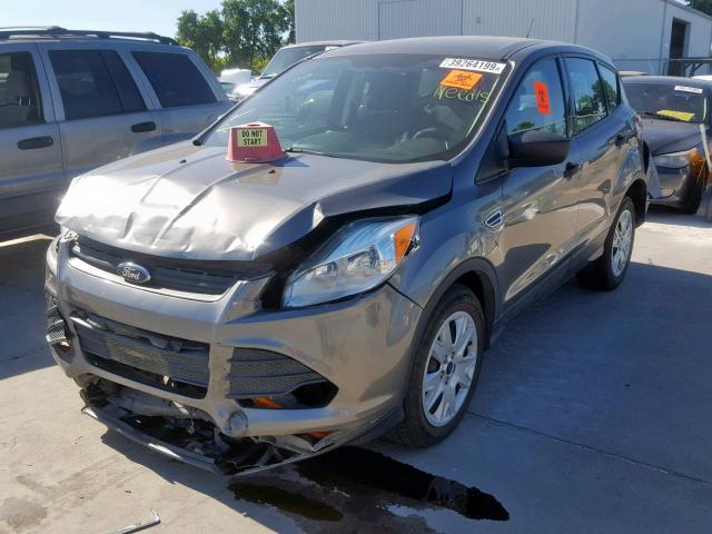 1FMCU0F78EUC85628 - 2014 FORD ESCAPE S GRAY photo 2