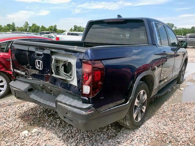 5FPYK2F60HB010682 - 2017 HONDA RIDGELINE BLUE photo 4