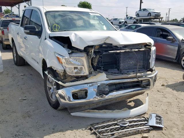 1N6AA1EJ0JN534691 - 2018 NISSAN TITAN S WHITE photo 1