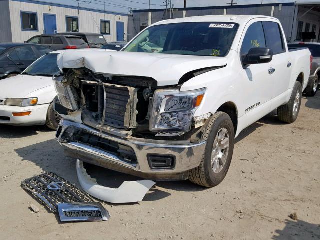 1N6AA1EJ0JN534691 - 2018 NISSAN TITAN S WHITE photo 2