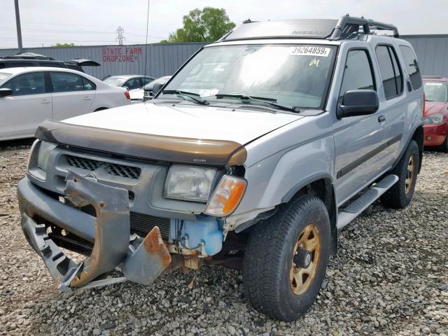 5N1ED28Y31C583093 - 2001 NISSAN XTERRA XE SILVER photo 2