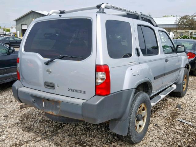 5N1ED28Y31C583093 - 2001 NISSAN XTERRA XE SILVER photo 4