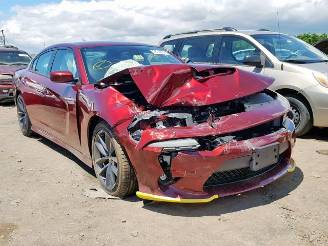 2C3CDXHG2KH608178 - 2019 DODGE CHARGER GT RED photo 1