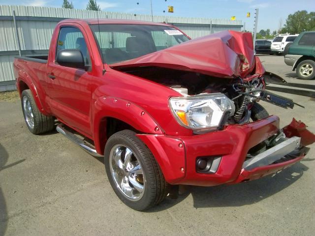 5TFNX4CN3EX041348 - 2014 TOYOTA TACOMA RED photo 1