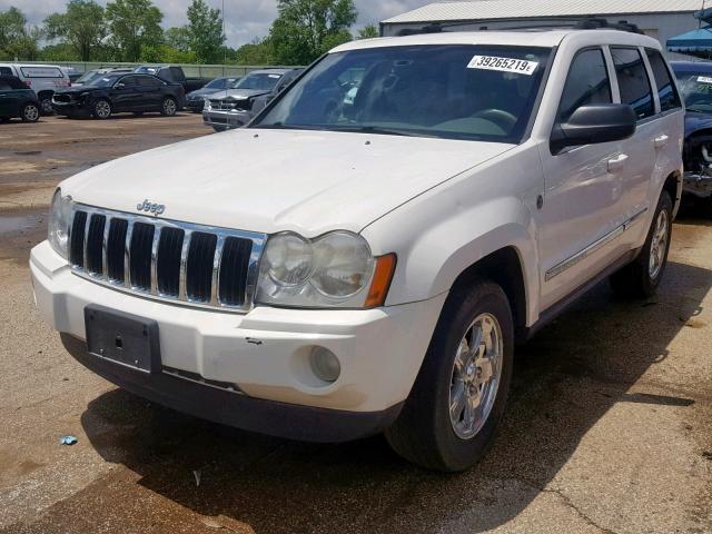 1J8HR58216C350233 - 2006 JEEP GRAND CHER WHITE photo 2