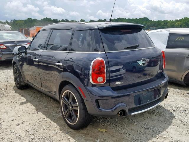 WMWZC3C59CWL85449 - 2012 MINI COOPER S C BLUE photo 3