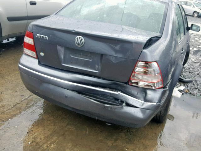 3VWSK69M94M104725 - 2004 VOLKSWAGEN JETTA GLS GRAY photo 9