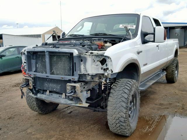 1FTWW31P66EC80881 - 2006 FORD F350 SRW S WHITE photo 2