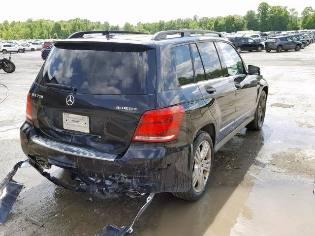 WDCGG0EB9DG109617 - 2013 MERCEDES-BENZ GLK 250 BL BLACK photo 4