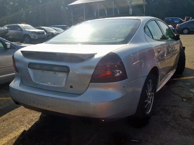 2G2WR524441160586 - 2004 PONTIAC GRAND PRIX SILVER photo 4