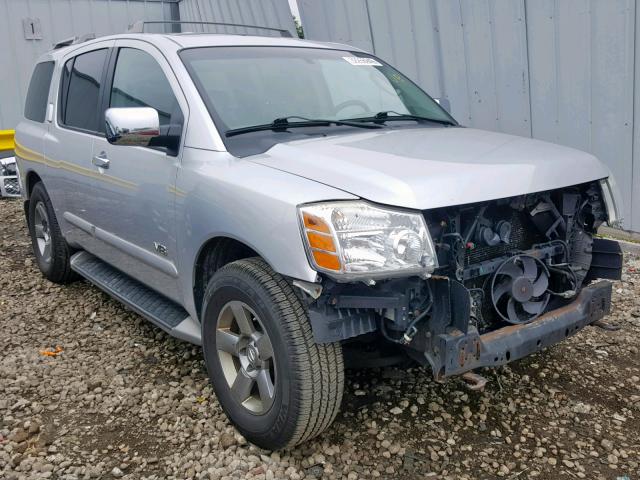 5N1AA08B65N714020 - 2005 NISSAN ARMADA SE SILVER photo 1