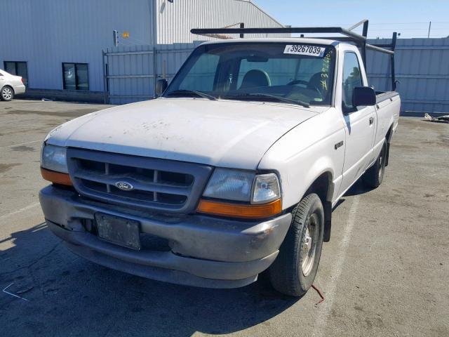 1FTYR10C8XUA02932 - 1999 FORD RANGER WHITE photo 2