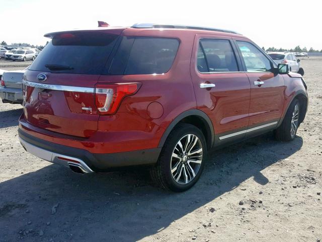 1FM5K8HT3GGC46938 - 2016 FORD EXPLORER P MAROON photo 4