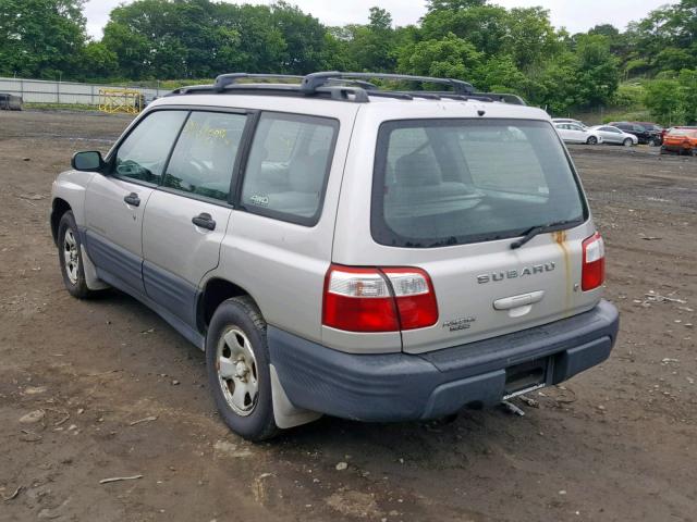 JF1SF63551H765666 - 2001 SUBARU FORESTER L SILVER photo 3