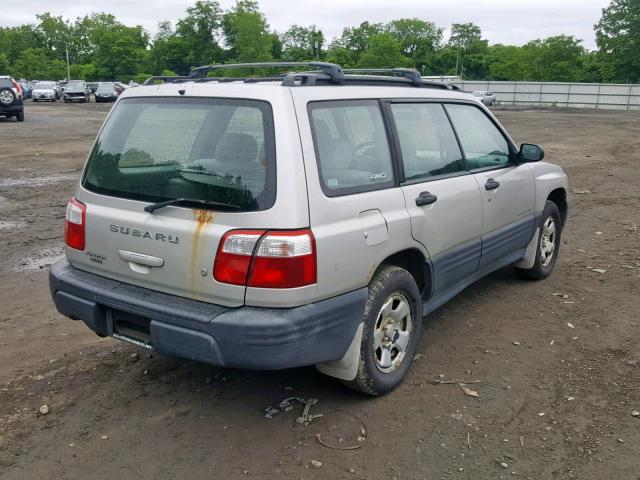 JF1SF63551H765666 - 2001 SUBARU FORESTER L SILVER photo 4