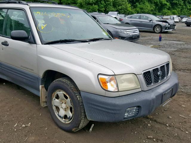 JF1SF63551H765666 - 2001 SUBARU FORESTER L SILVER photo 9