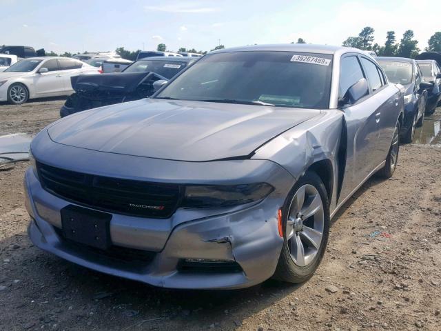 2C3CDXHG0HH523218 - 2017 DODGE CHARGER SX GRAY photo 2