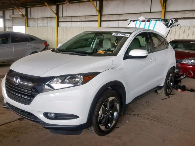 3CZRU5H51JM711059 - 2018 HONDA HR-V EX WHITE photo 2