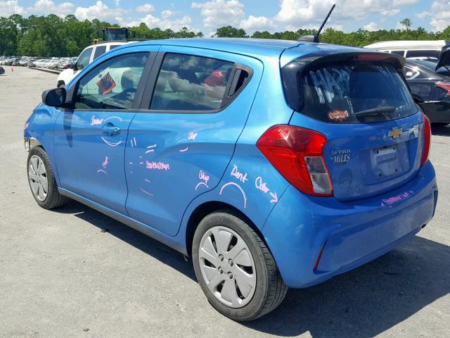 KL8CA6SA9HC739809 - 2017 CHEVROLET SPARK LS BLUE photo 3