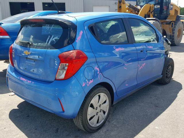 KL8CA6SA9HC739809 - 2017 CHEVROLET SPARK LS BLUE photo 4