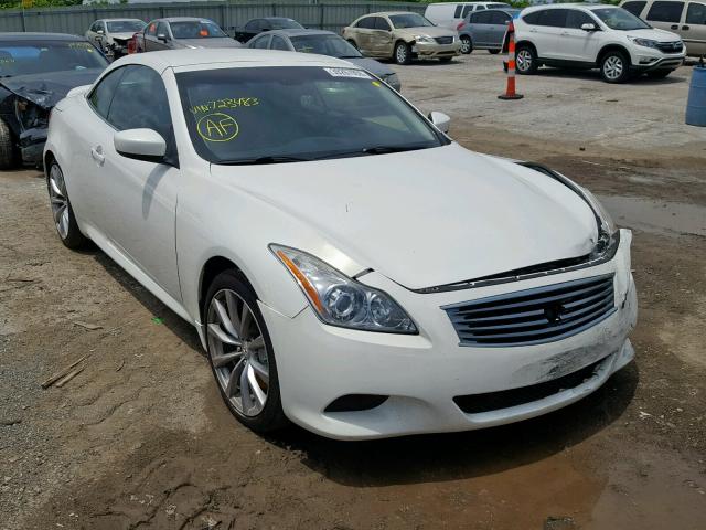 JNKCV66E99M723483 - 2009 INFINITI G37 BASE WHITE photo 1