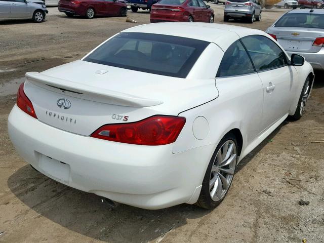 JNKCV66E99M723483 - 2009 INFINITI G37 BASE WHITE photo 4