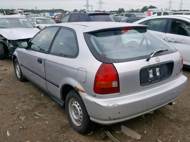 2HGEJ6440TH127402 - 1996 HONDA CIVIC DX SILVER photo 3