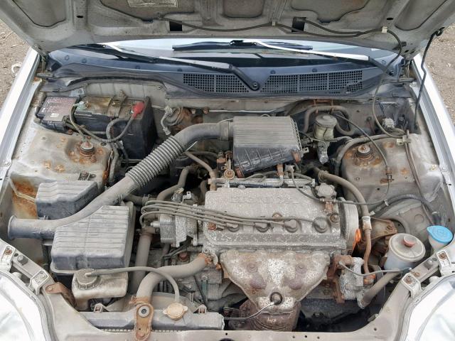 2HGEJ6440TH127402 - 1996 HONDA CIVIC DX SILVER photo 7