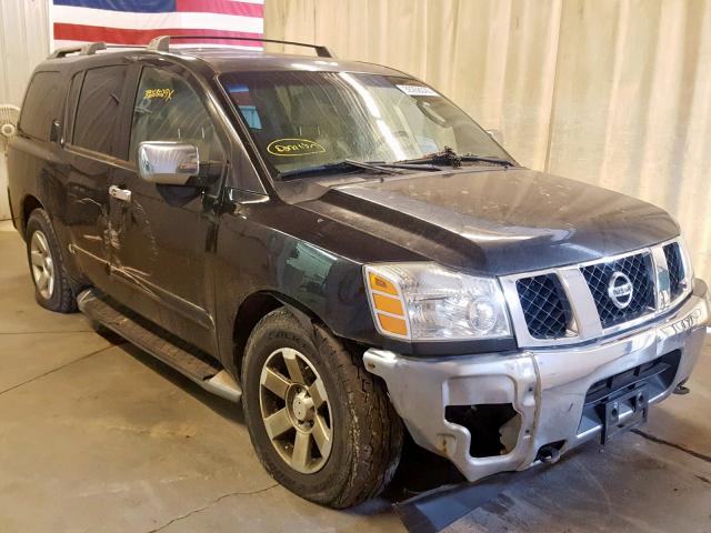 5N1AA08B64N709852 - 2004 NISSAN ARMADA SE BLACK photo 1