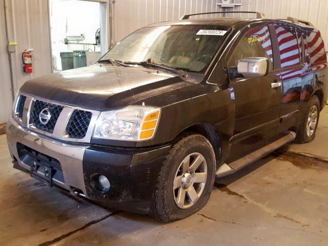 5N1AA08B64N709852 - 2004 NISSAN ARMADA SE BLACK photo 2