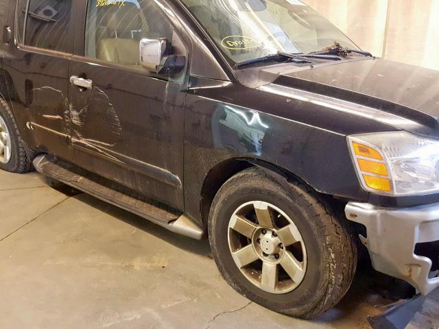 5N1AA08B64N709852 - 2004 NISSAN ARMADA SE BLACK photo 9