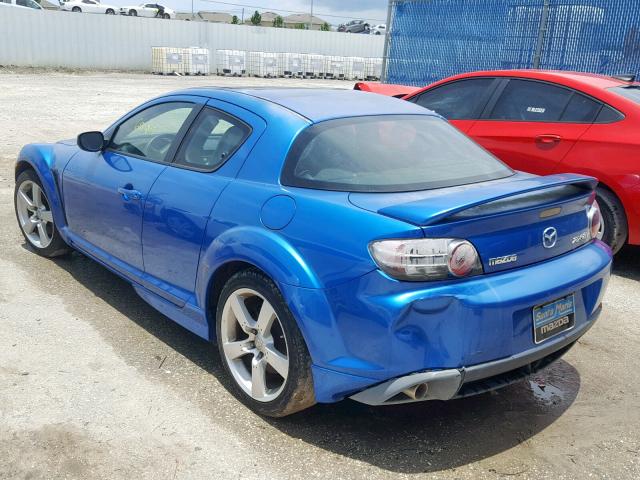 JM1FE173840140580 - 2004 MAZDA RX8 BLUE photo 3