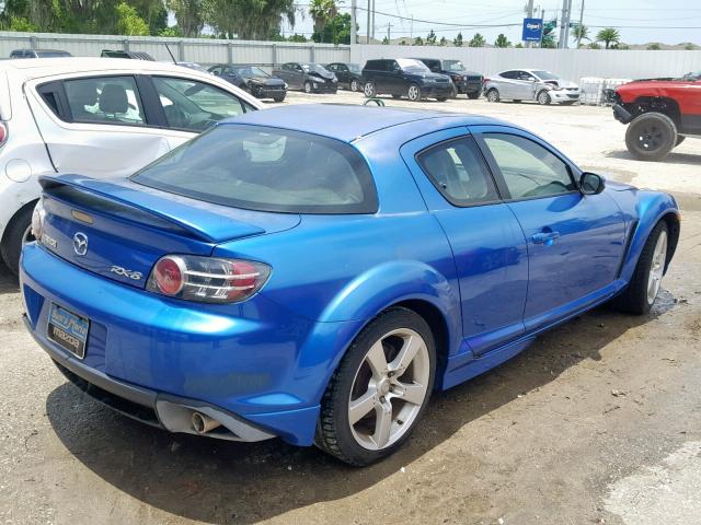 JM1FE173840140580 - 2004 MAZDA RX8 BLUE photo 4