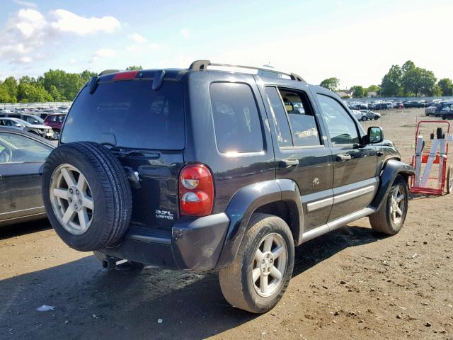 1J4GL58K96W238244 - 2006 JEEP LIBERTY LI BLACK photo 4