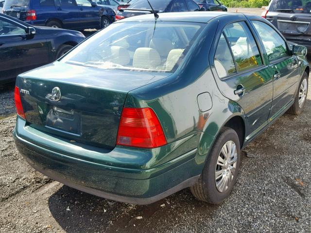 3VWRK69M01M109077 - 2001 VOLKSWAGEN JETTA GL GREEN photo 4