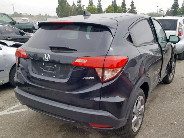 3CZRU6H56HG704011 - 2017 HONDA HR-V EX BLACK photo 4