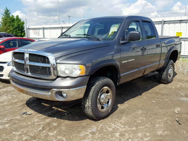 1D7KU28D64J141659 - 2004 DODGE RAM 2500 S CHARCOAL photo 2