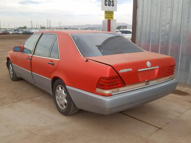 WDBGA43E6PA105400 - 1993 MERCEDES-BENZ 400 SEL TWO TONE photo 3