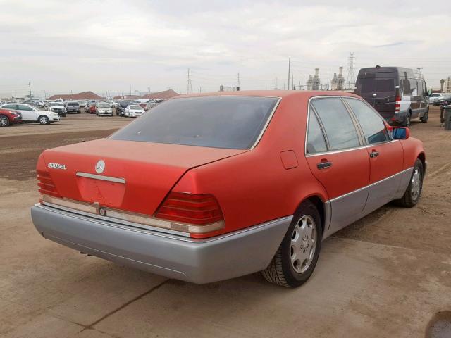 WDBGA43E6PA105400 - 1993 MERCEDES-BENZ 400 SEL TWO TONE photo 4