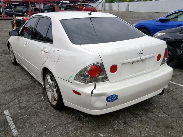 JTHBD182710009626 - 2001 LEXUS IS 300 WHITE photo 3