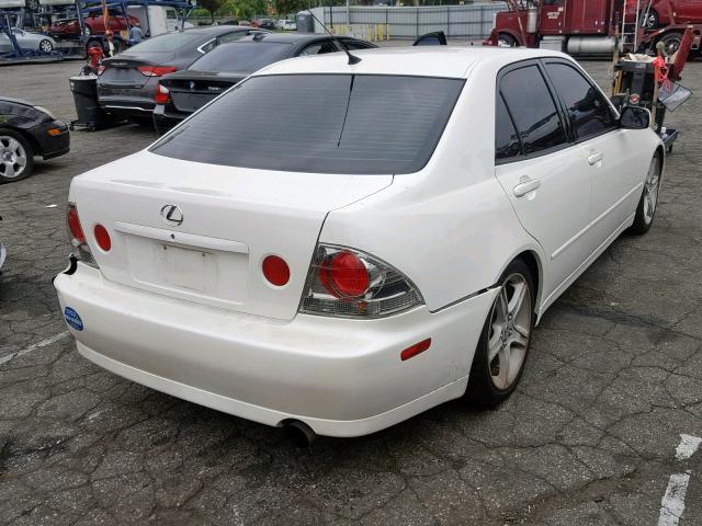 JTHBD182710009626 - 2001 LEXUS IS 300 WHITE photo 4