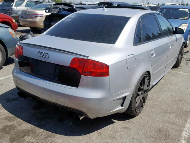 WAUBF78EX7A008592 - 2007 AUDI A4 S-LINE SILVER photo 4